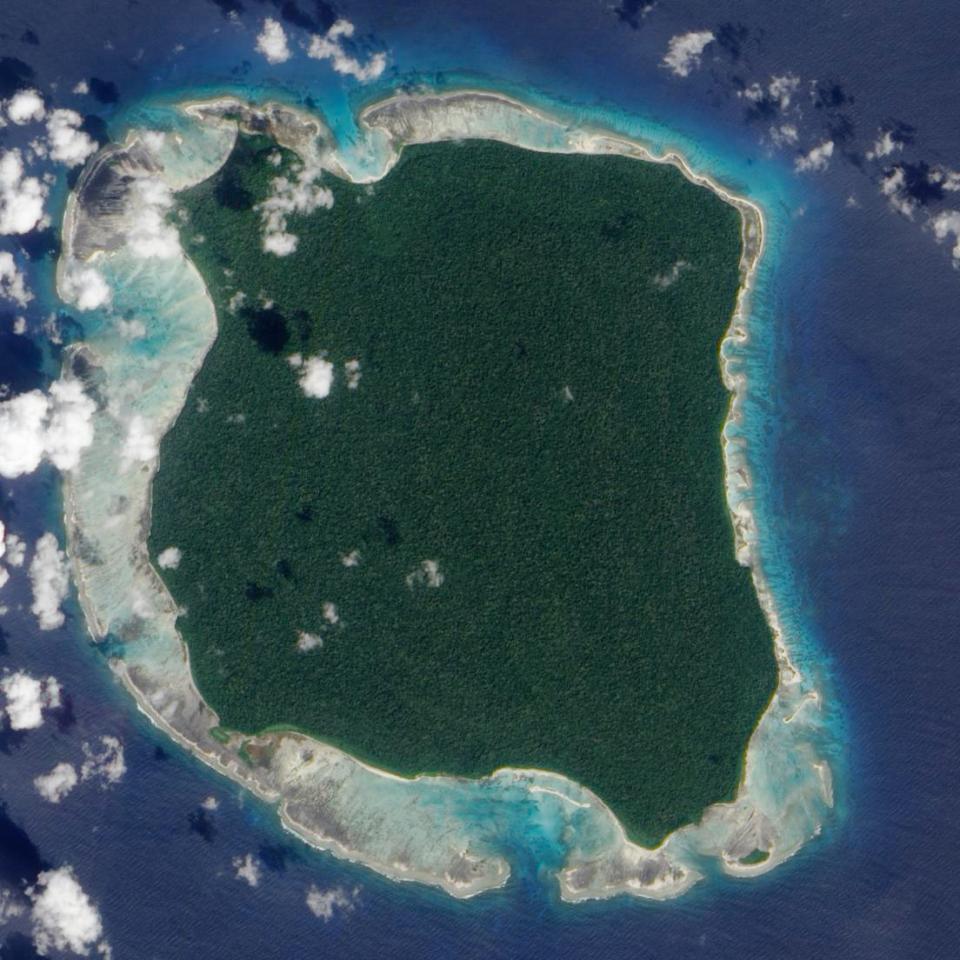  North Sentinel Island, off-bounds to visitors, is home to the Sentinelese, a community of hunter-gatherers who live there isolated from the outside world