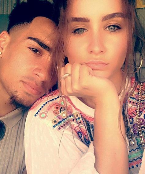  Brooke with footballer boyfriend Kean Bryan