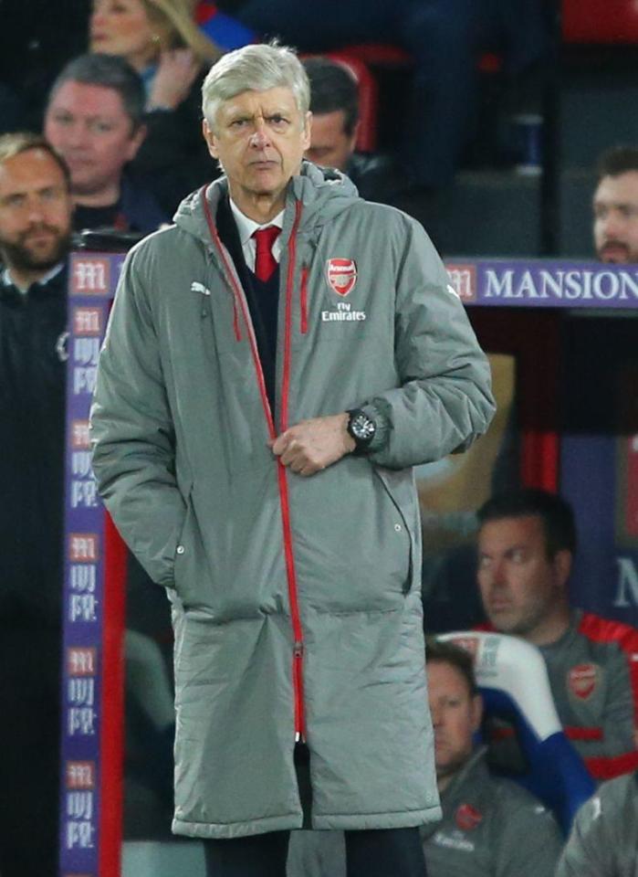  Arsene Wenger reckons the coats were too long making them hard to zip up