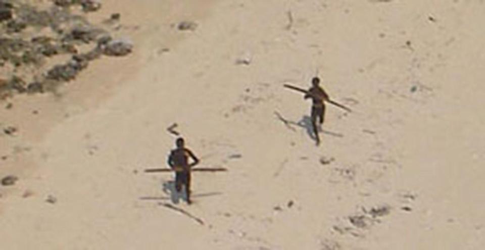  The tribespeople were seen dragging Chau's body across a beach