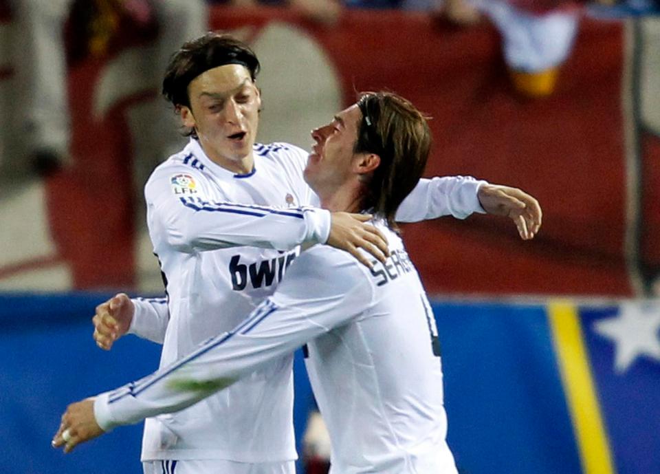  Ozil became close friends with Ramos during his time at Real Madrid and the pair are still in touch today