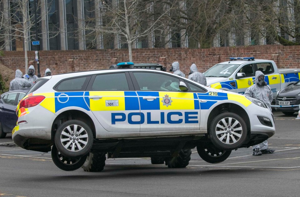 Police cars