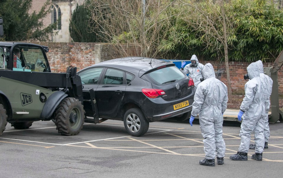 Cars contaminated novichok