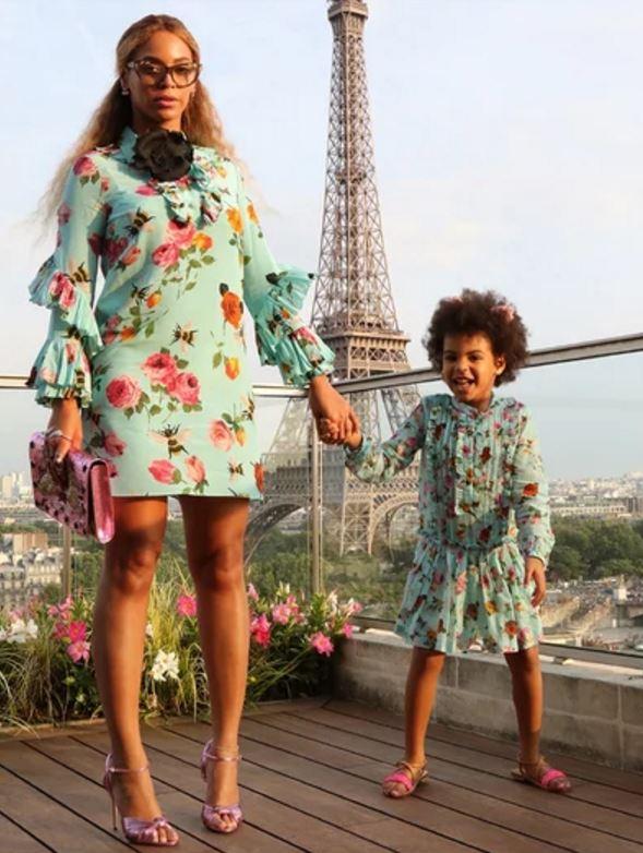  Bey and Blue Ivy set the matching trend with their Gucci dresses