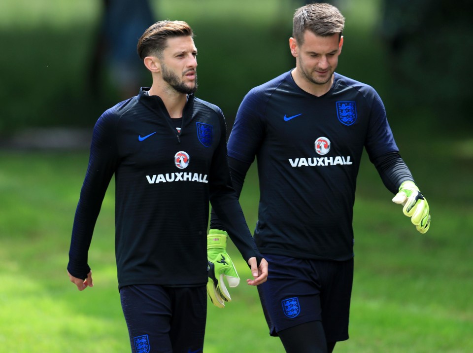 Heaton, 32, right, was on standby for Gareth Southgate’s England squad