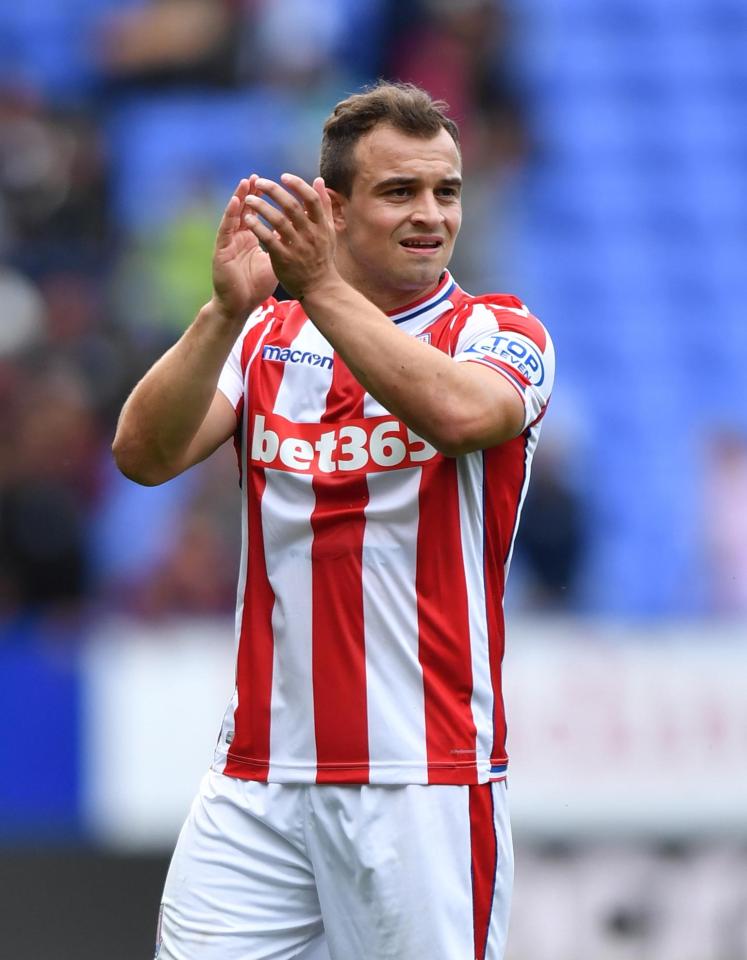  Neville said Shaqiri was "unprofessional" at Stoke