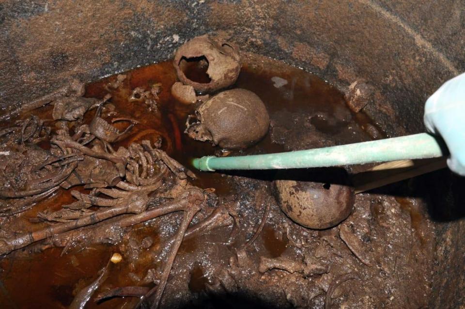  It also contained mummies, skeletons and skulls dating back to the middle-kingdom almost 4,000 years ago