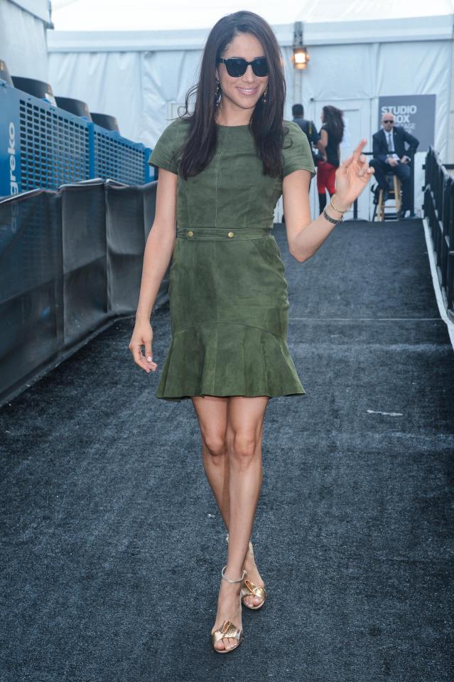  Meghan's painful bunions were visible at New York Fashion week in 2013