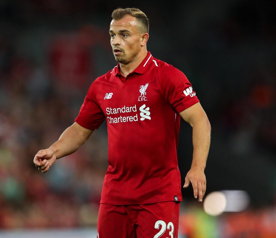  Xherdan Shaqiri was booed by the visiting fans when Liverpool faced Red Star at Anfield last month