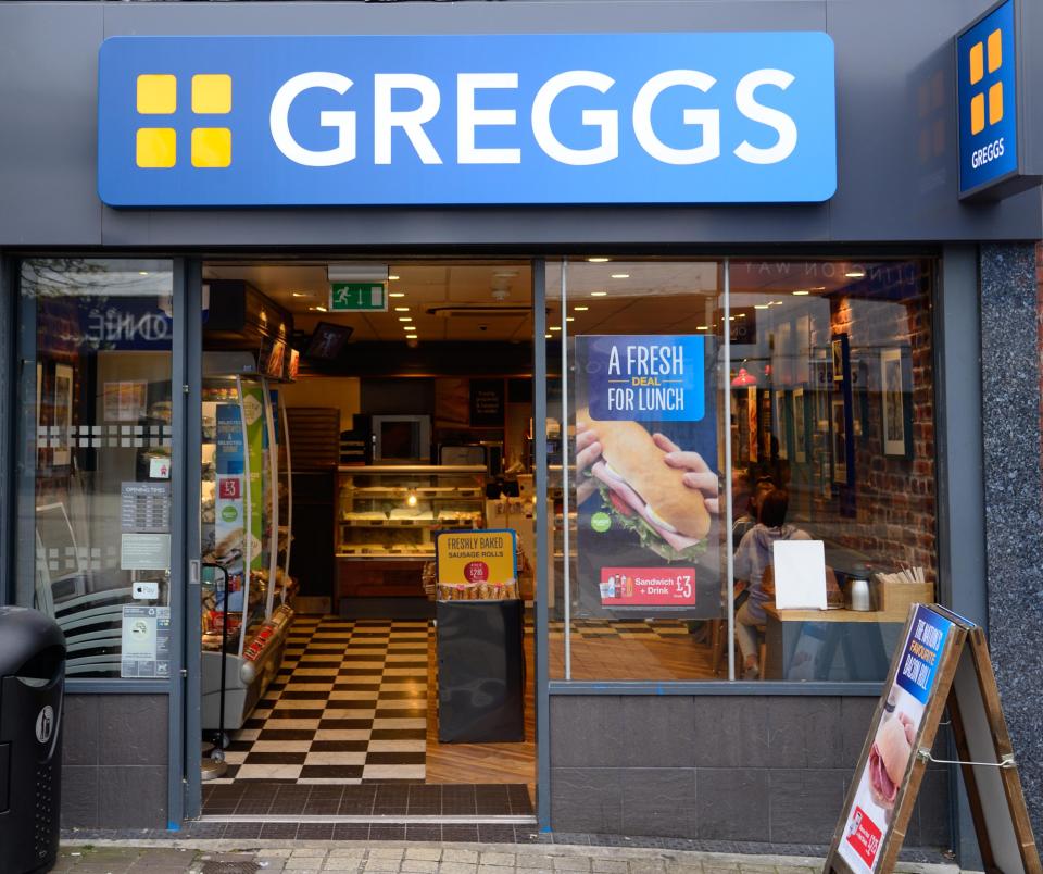  Greggs lovers will be able to get baked goods on Deliveroo