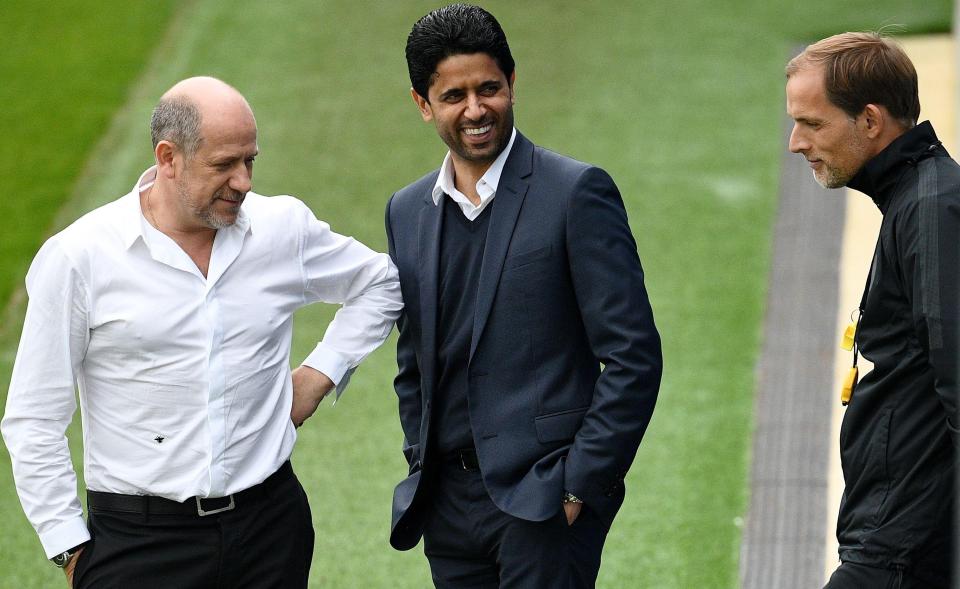  Tensions are running high between sporting director Antero Henrique, left, and coach Thomas Tuchel, right, at Paris Saint-Germain