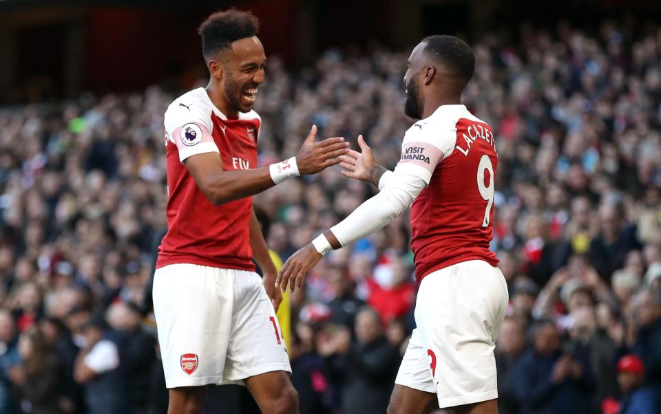  Aubameyang and Lacazette have forged a formidable partnership together