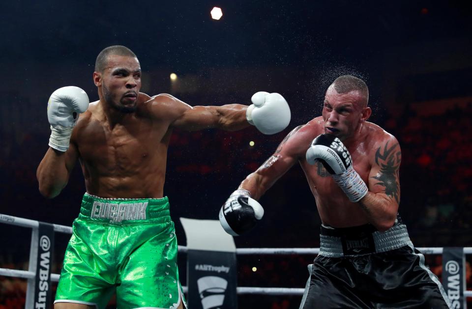  Eubank Jr comfortably beat McDonagh in three rounds having floored him early in the fight with a left-hook