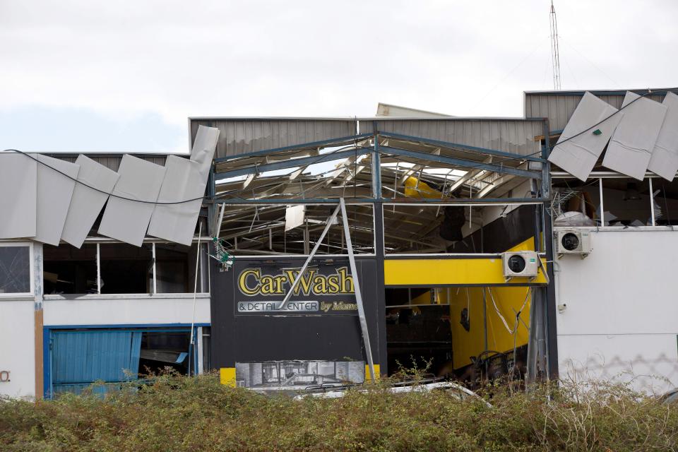  A second bomb on the same day ripped through this car wash in nearby San Pedro de Alcantara