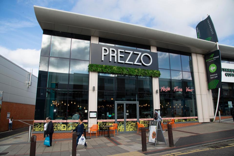  Prezzo is closing unpfrofitable restaurant branches