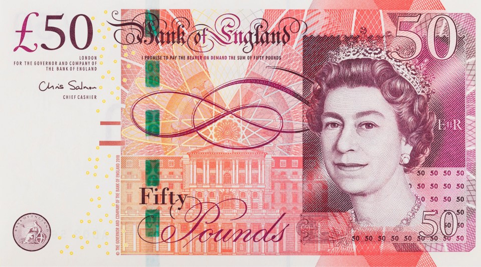 The new £50 note will be released after 2020