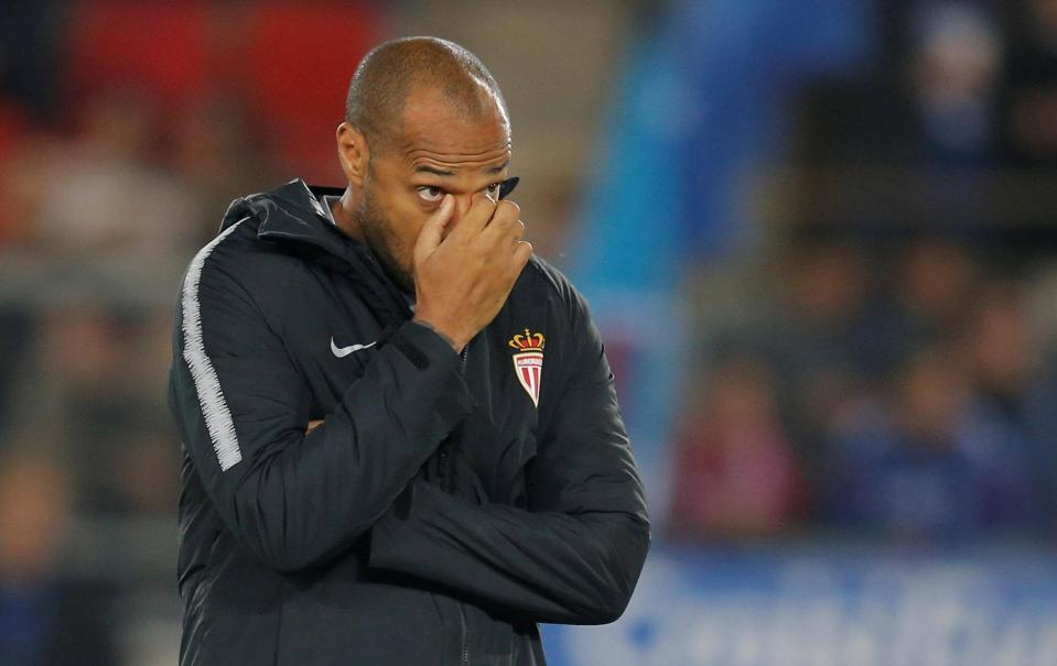  Thierry Henry's side lost 4-0 to Club Brugge in the Champions League