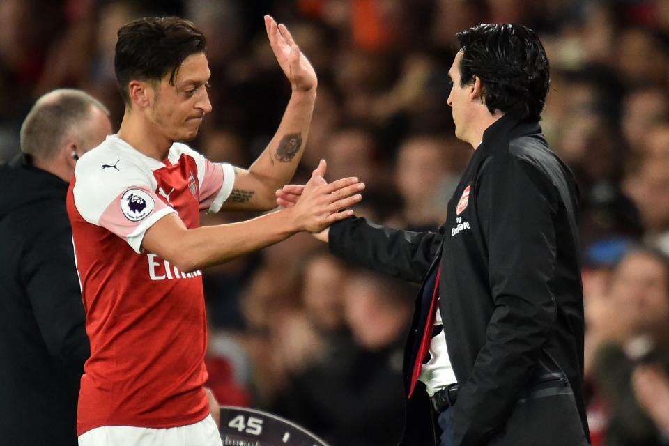  Emery is getting the best out of the likes of Mesut Ozil, pictured, Granit Xhaka and Alex Iwobi among others