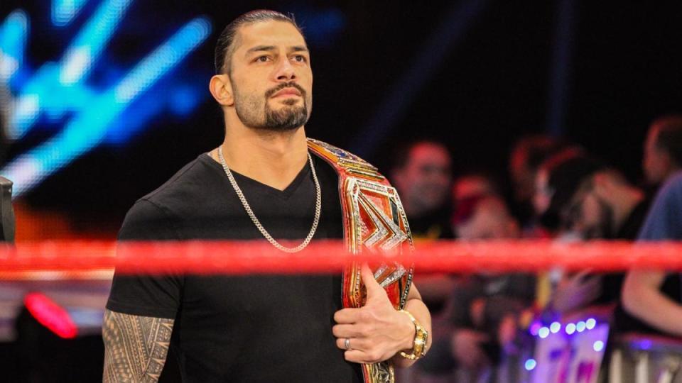  Reigns shocked fans when he announced he would be relinquishing his world title