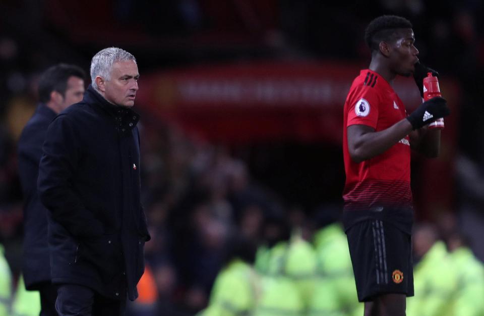  Jose Mourinho will be hoping Pogba is fit for the match with Crystal Palace on Saturday