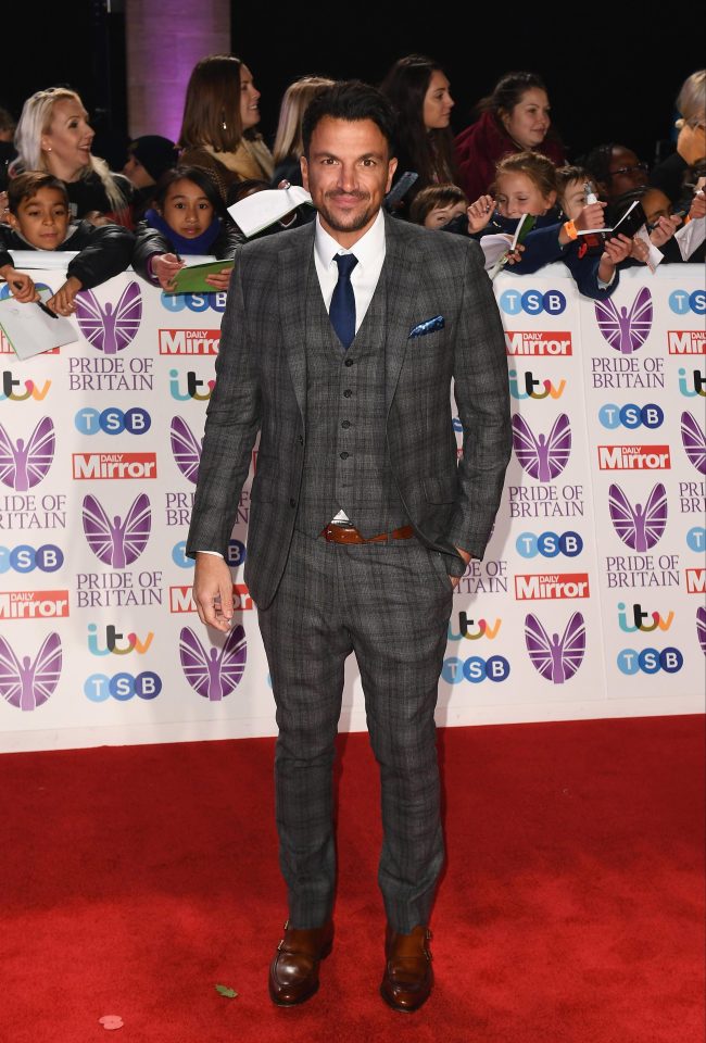  The children are spending most of their time with Peter Andre