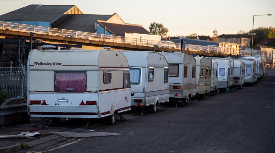  Hundreds of families across Bristol have been forced to live in caravans as they can't afford to pay rent