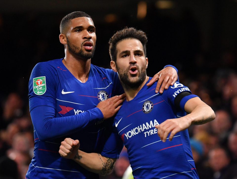 Cesc Fabregas has seen his game time limited this season due to the excellence of Loftus-Cheek