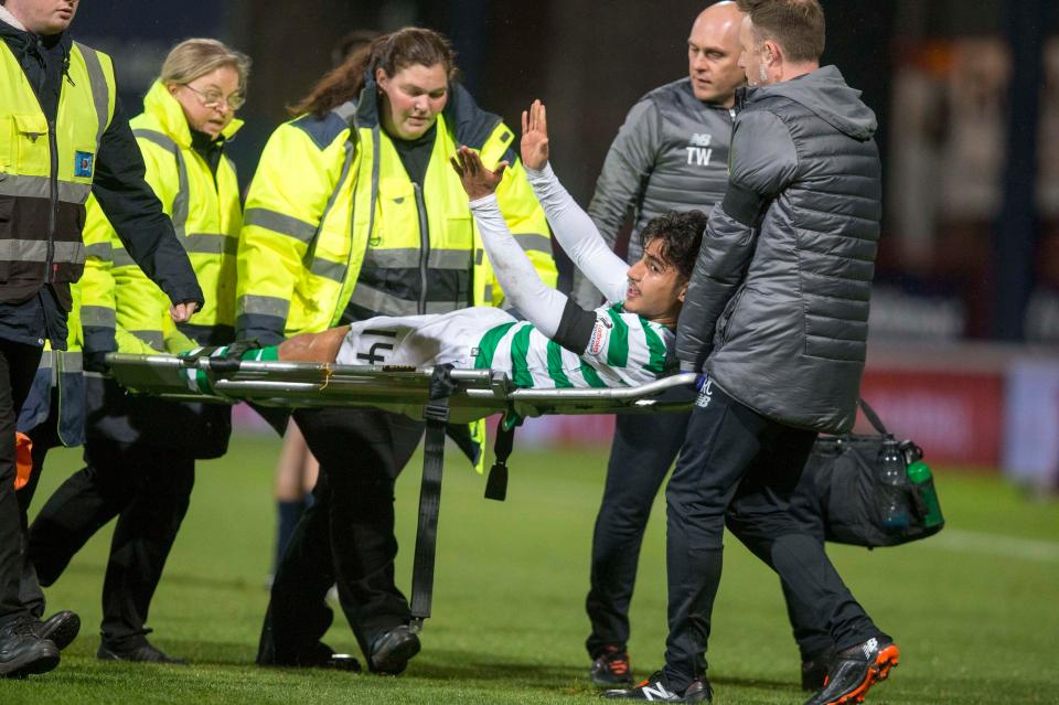  The on-loan Manchester City star lasted just 22 minutes on his Celtic debut against Dundee