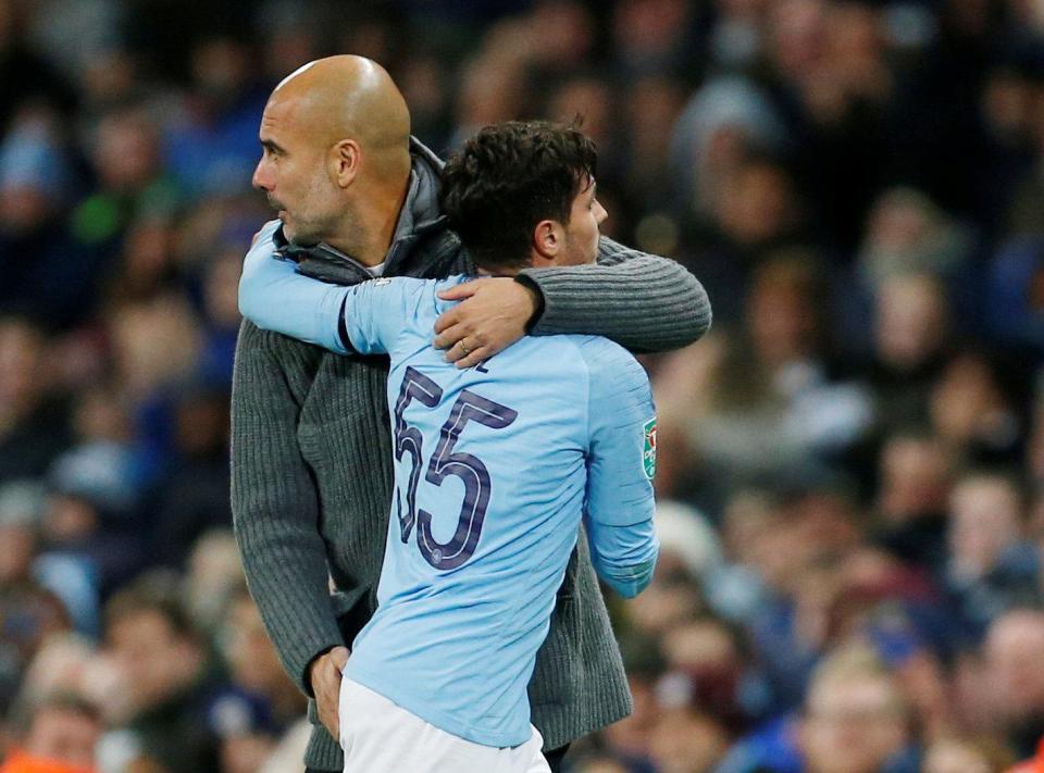  The Spanish starlet has not been drafted in to Pep Guardiola's starting XI despite a number of injuries