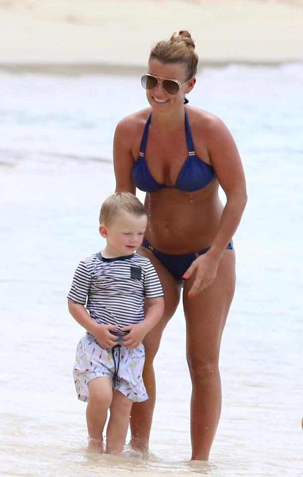  Coleen Rooney continues to enjoy her Barbados holiday with her four sons