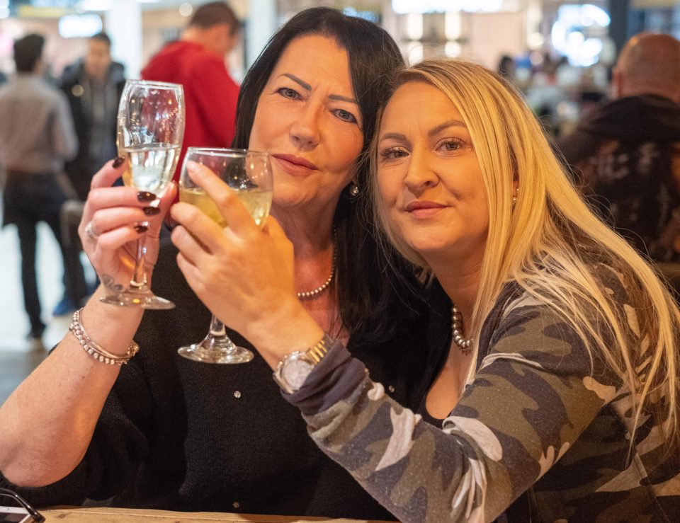  Tracy Waldron and her pal Vicki have seen rowdiness at airports