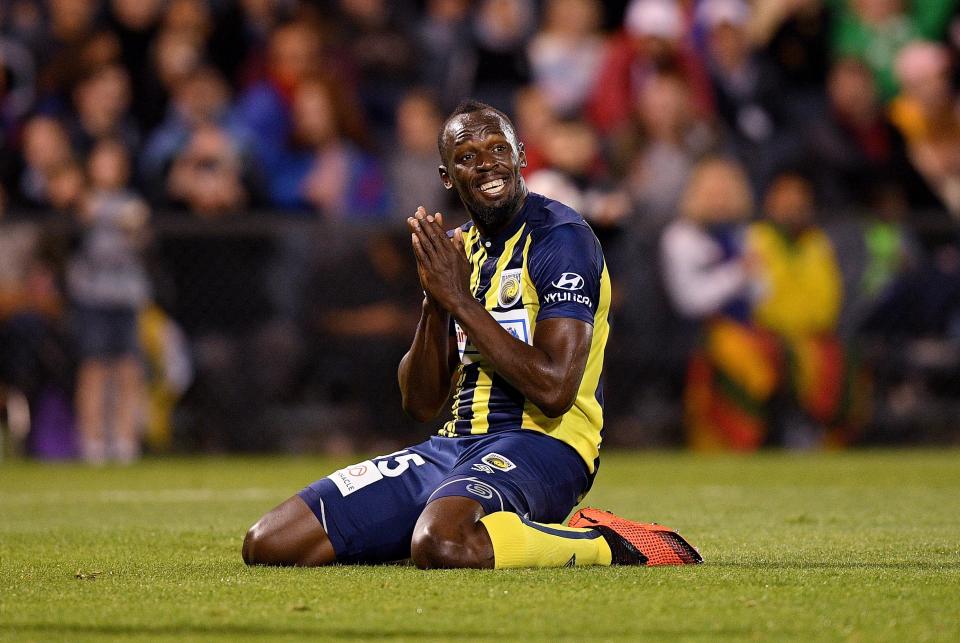  Usain Bolt is trying to become a pro footballer since hanging up his running spikes