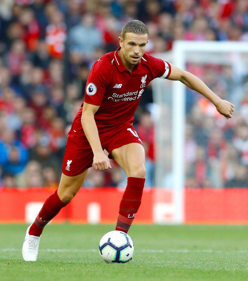  Liverpool skipper Jordan Henderson is out for the Arsenal game