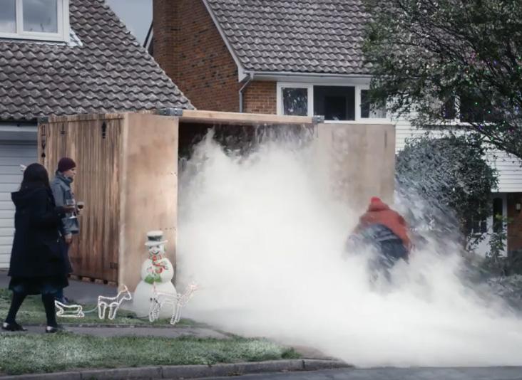  The same man who ordered the party food also foolishly had snow from the North Pole delivered - which had since melted