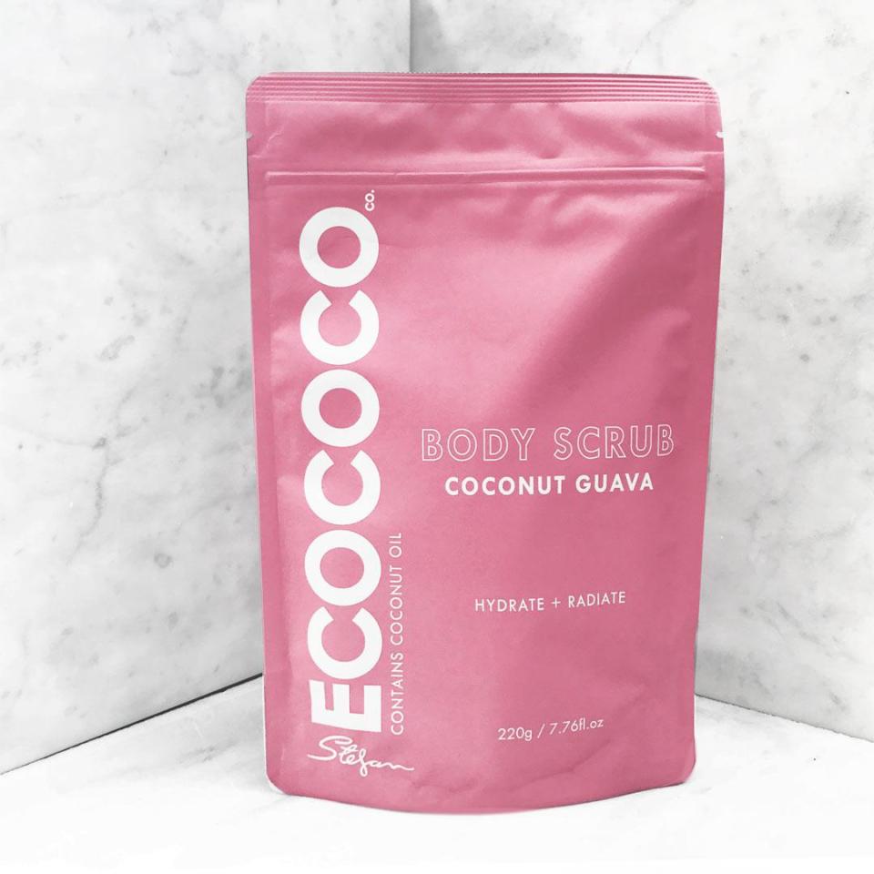  Eco Coco's Coconut Guava Body Scrub promises to hydrate and leave skin radiant and soft