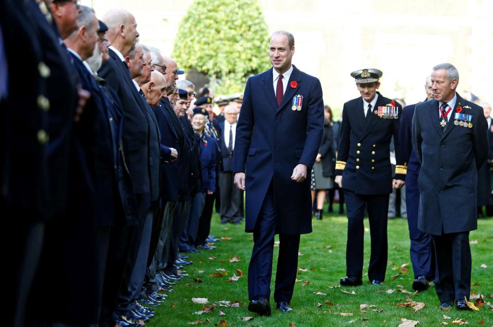  The prince met with veterans in his capacity as Commodore-in-Chief of the Submarine Service