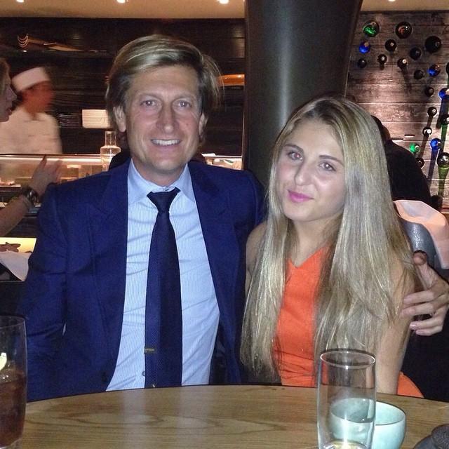  At Nobu for daughter Isobel's Sweet Sixteen