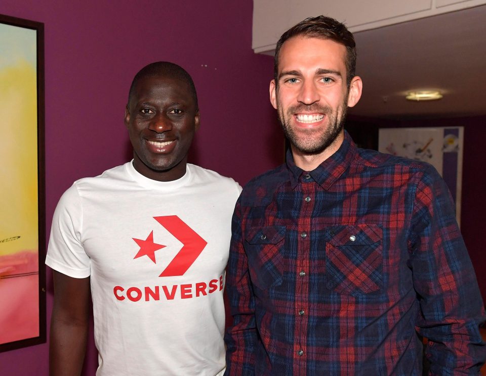  Cherno Samba with SunSport reporter Tom Sheen