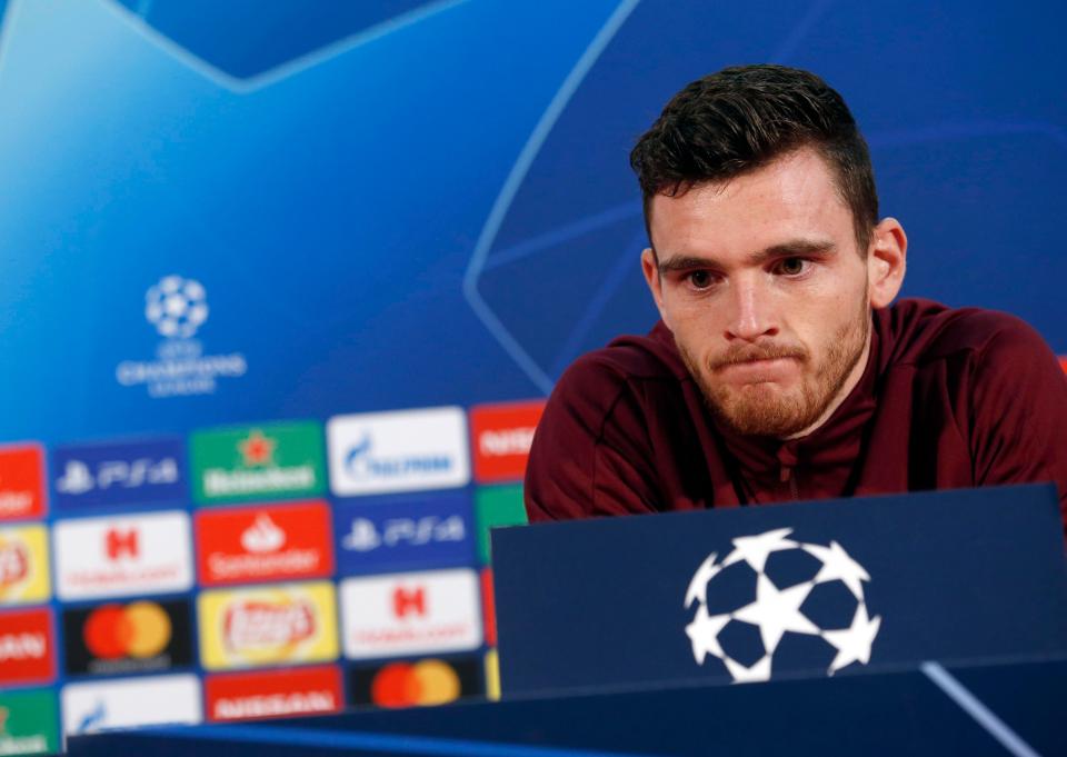  Reds defender Andy Robertson has predicted that there will be a special atmosphere at the match on Tuesday