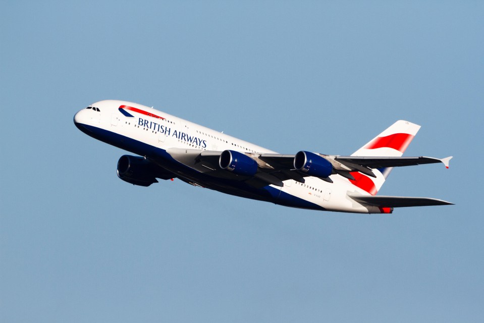 British Airways’ Airbus A380, which is heading back to Heathrow after declaring a mid-flight emergency