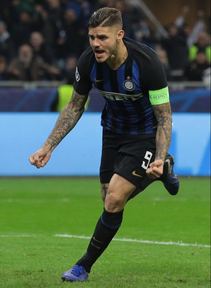  Mauro Icardi has hit nine goals so far this season