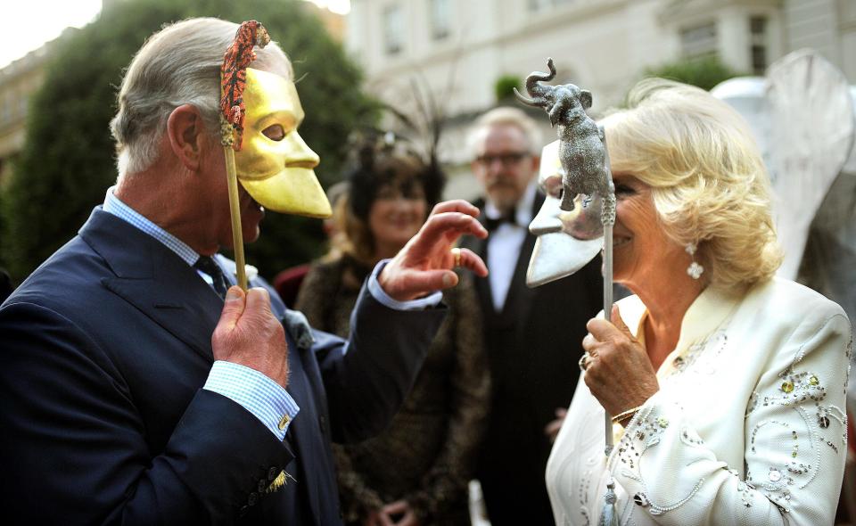  2013: The Prince of Wales and Duchess of Cornwall hosting a reception for the Elephant Family, a charity working to save the Asian Elephant from extinction in the wild