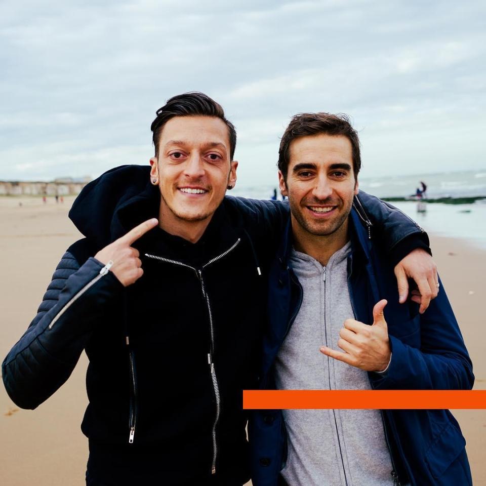  Mesut Ozil and Mathieu Flamini have launched their own skincare brand