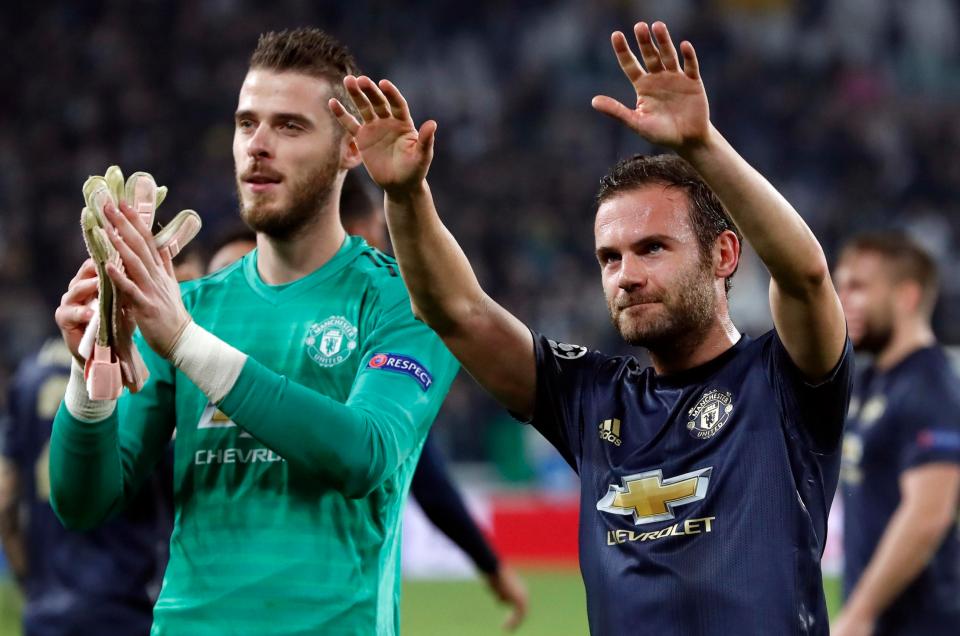  Juan Mata came up trumps for Manchester United in Turin