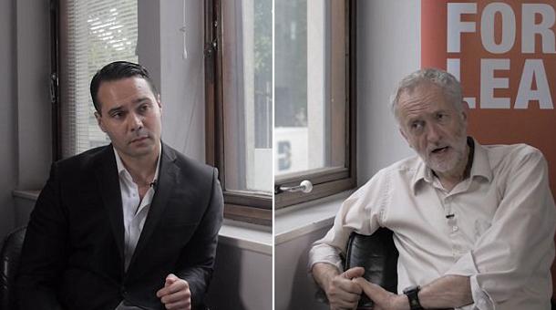  Mr Bastiani and Labour leader Jeremy Corbyn. Aaron Bastani, a far-left commentator, is known as one of Jeremy Corbyn's "attack dogs"