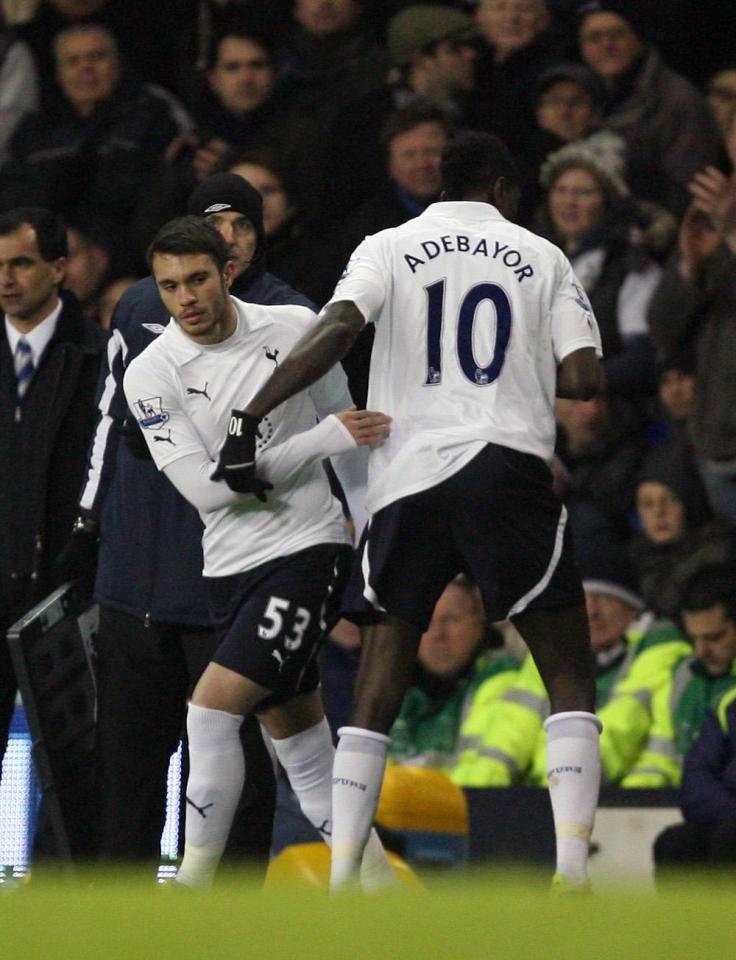  Lancaster came on for Emmanuel Adebayor for the final minutes of a game against Wigan in 2012