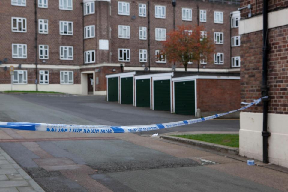  The entrance to the Tulse Hill housing estate close to where John, 16, was killed