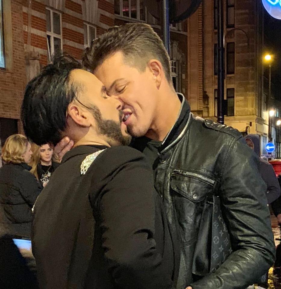  The Towie star didn't seem to mind who saw him lock lips with his new reality TV beau