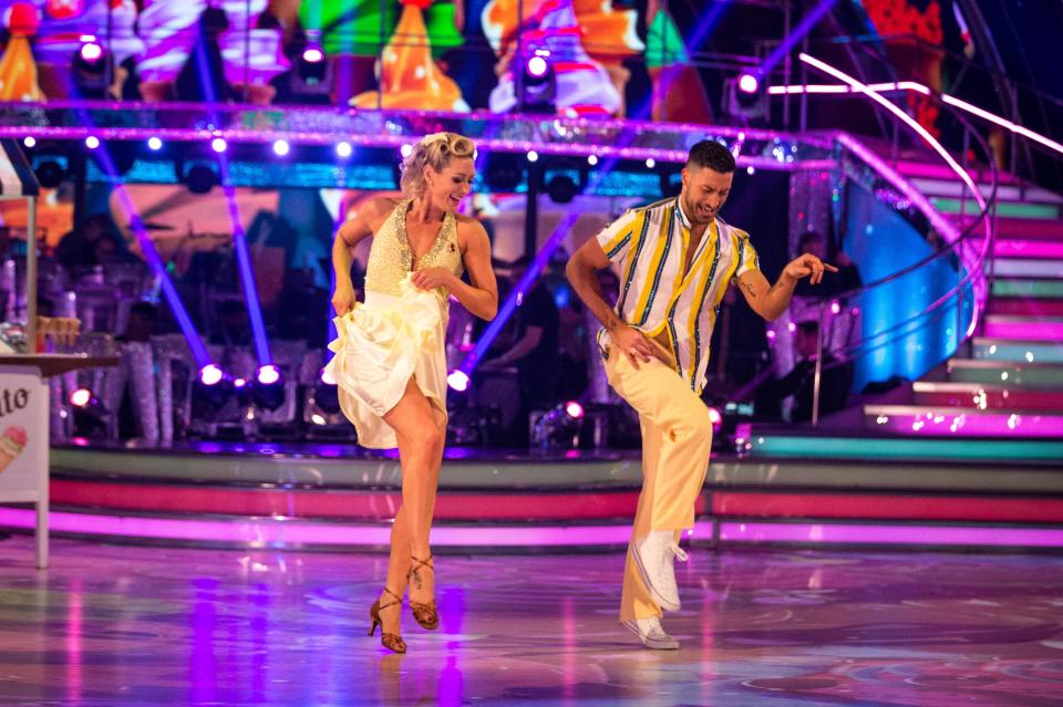  The dancer performed a jive to Reet Petite with Giovanni Pernice