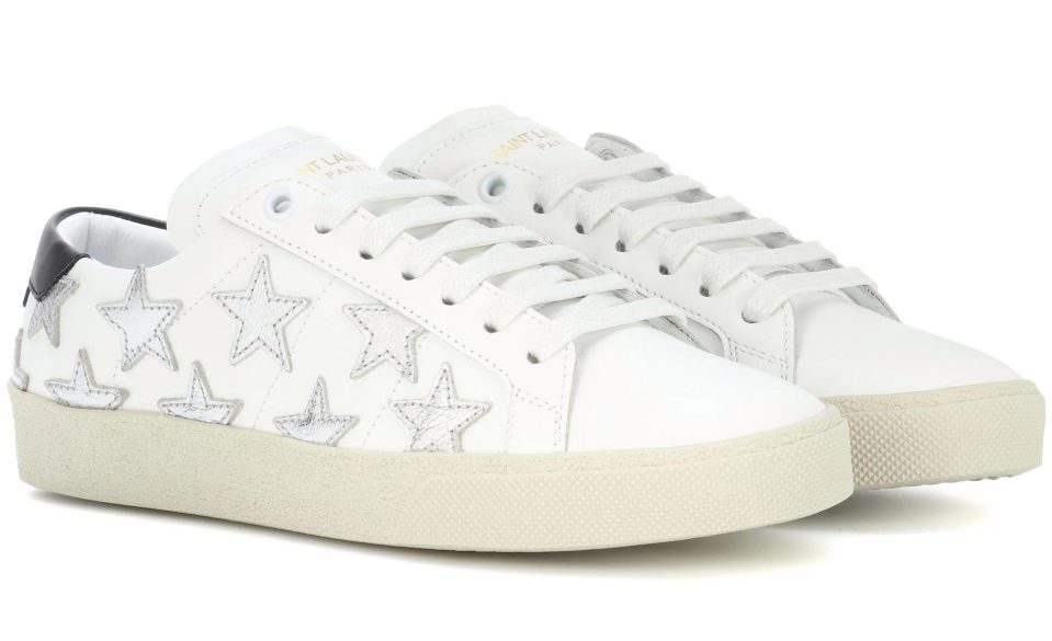  Saint Laurent's pricey star-print trainers have been a hit with the fash pack this year and cost a staggering £425 for each design